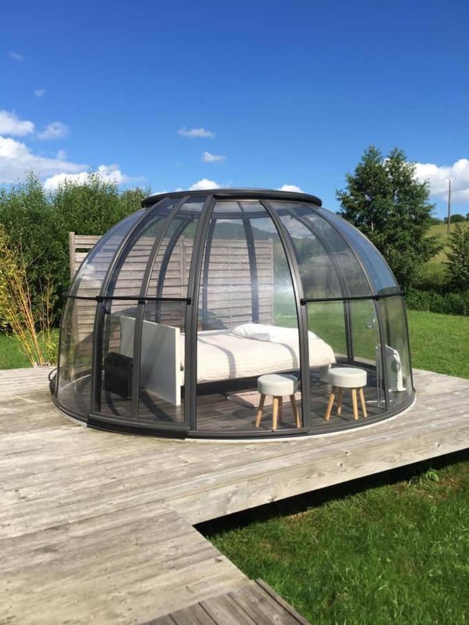 Les nuits insolites de la mothe - hébergement en bulle - tiny house avec spa privatif ou croisière fluviale Outremecourt Esterno foto