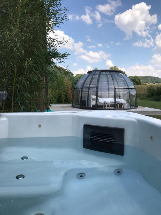 Les nuits insolites de la mothe - hébergement en bulle - tiny house avec spa privatif ou croisière fluviale Outremecourt Esterno foto
