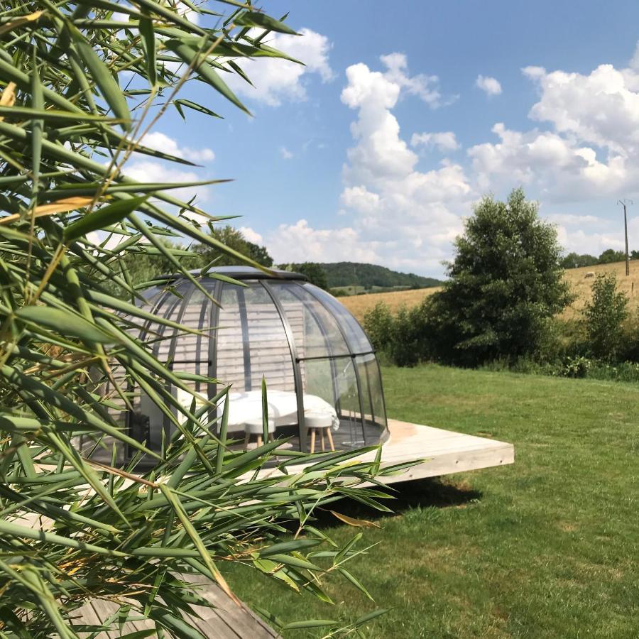 Les nuits insolites de la mothe - hébergement en bulle - tiny house avec spa privatif ou croisière fluviale Outremecourt Esterno foto